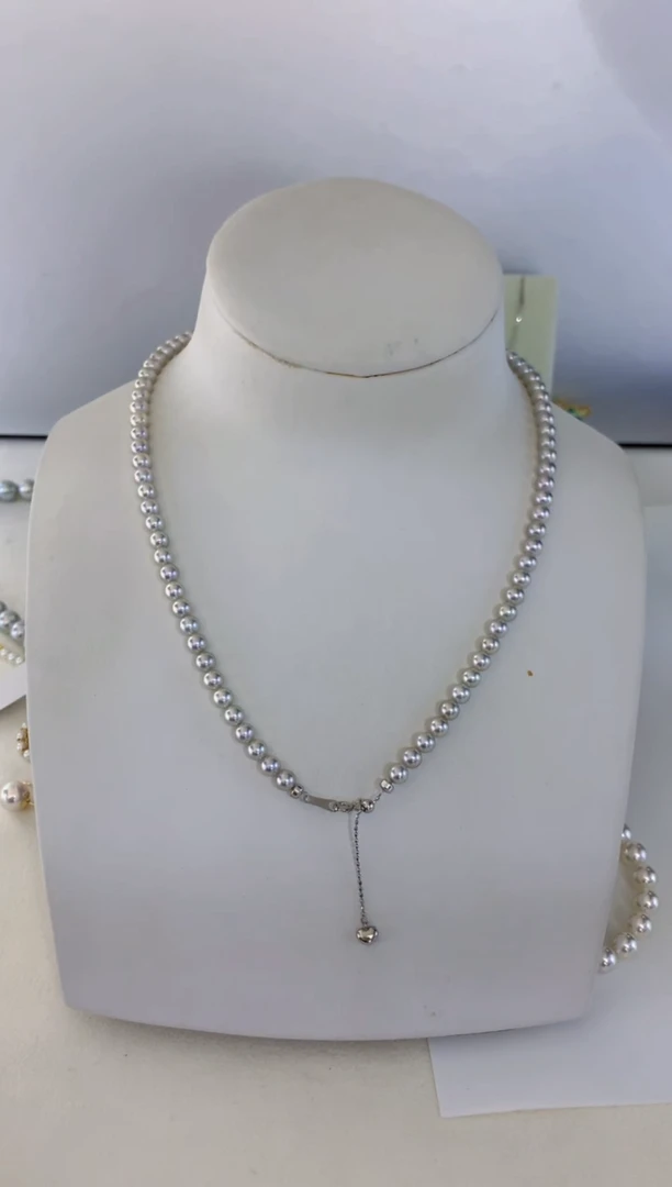 【闪购商品】海水珍珠颈饰18K金镶嵌海水akoya珍珠项链
