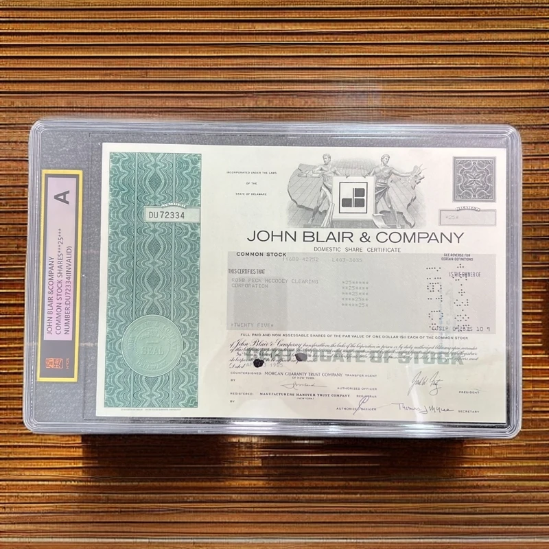 非法定货币美国约翰布莱尔传媒公司纸质票证（已兑付，以实际为准）