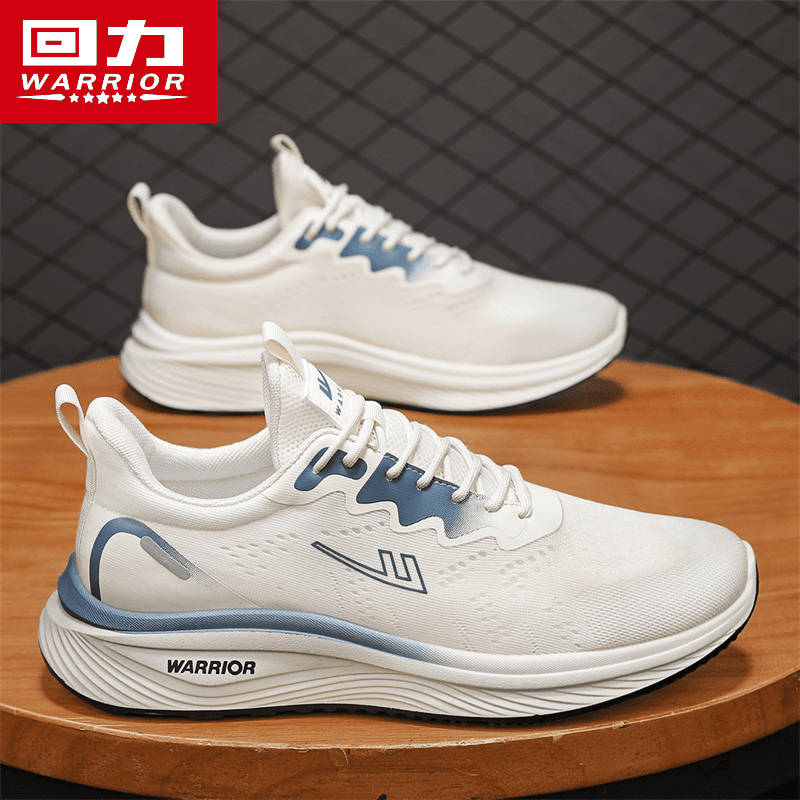 回力男鞋2024新款运动秋季透气网鞋软底缓震跑步网面休闲飞织潮鞋