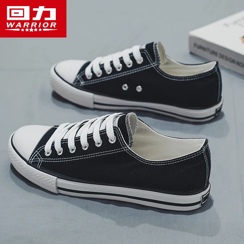 回力帆布鞋男2025新款秋季透气休闲运动板鞋情侣黑色经典百搭潮鞋
