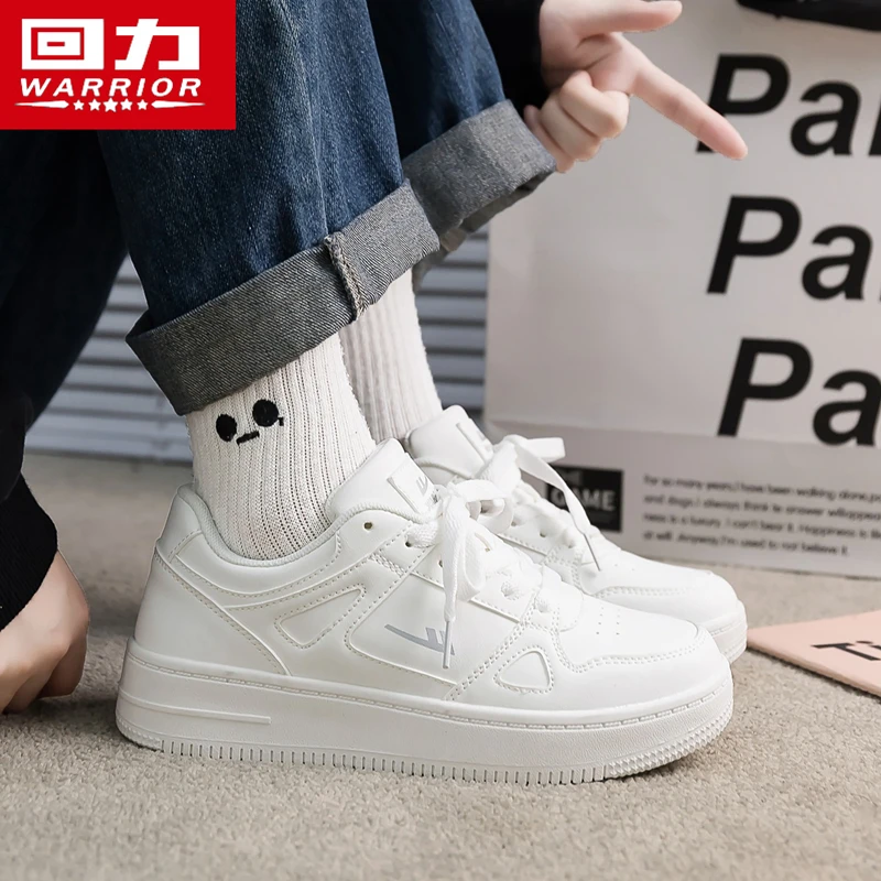 回力小白鞋女厚底板鞋2025新款夏季百搭休闲运动白色学生厚底潮鞋