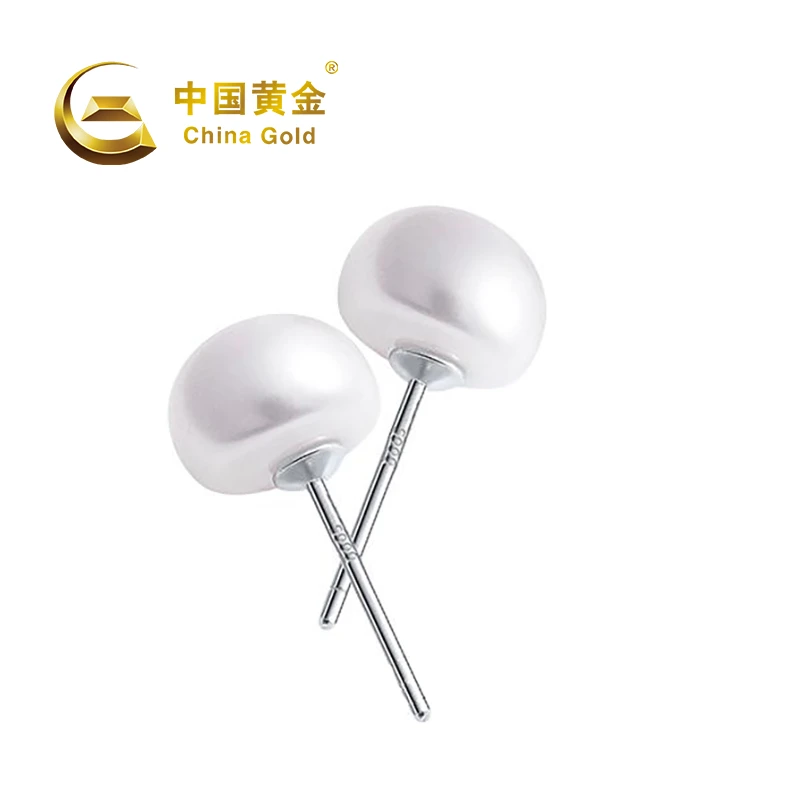 China Gold/中国黄金珍珠耳钉