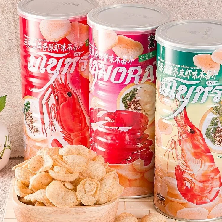 泰国进口manora马努拉玛努拉虾片薯片泰式蟹片休闲零食品小吃多味