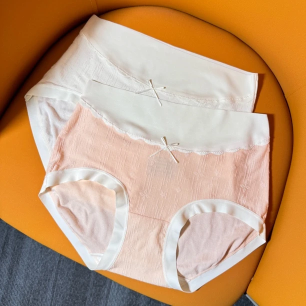莱赛尔天丝中腰4条装100-140斤高弹舒适裸感女士内裤时尚夏季亲肤