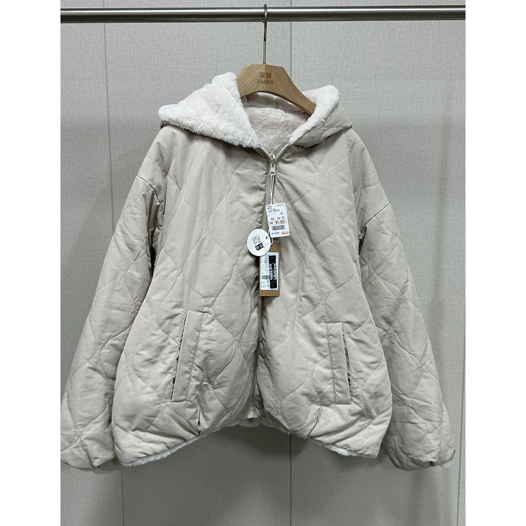 ZM2231秋冬连帽厚款保暖双面百搭外套