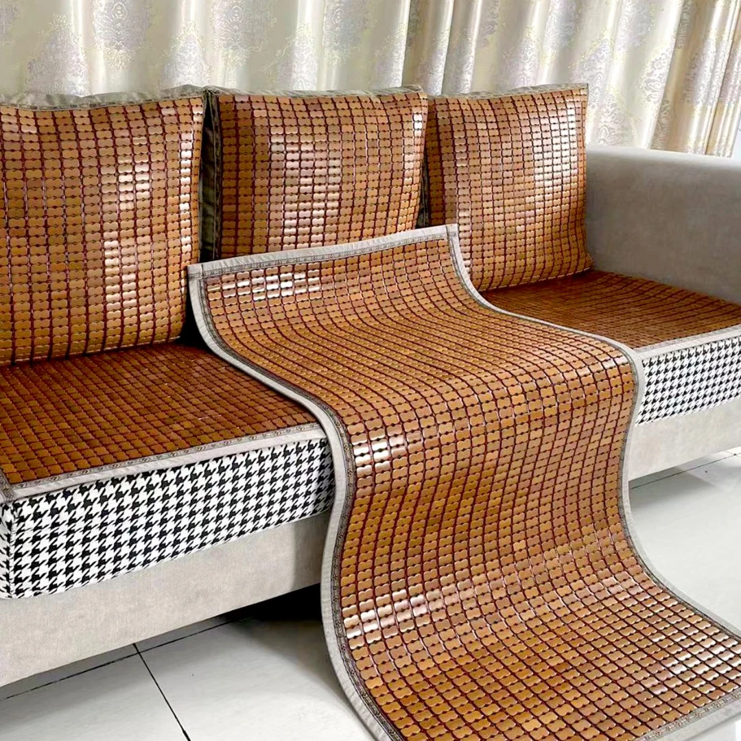 夏季夏天麻将碳化竹坐垫