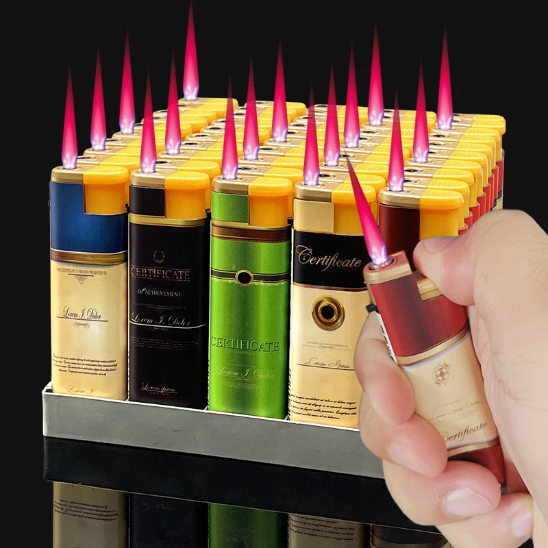 国潮盒装超值抢购时尚包画电子点火防风打火机加厚耐用可充气图案