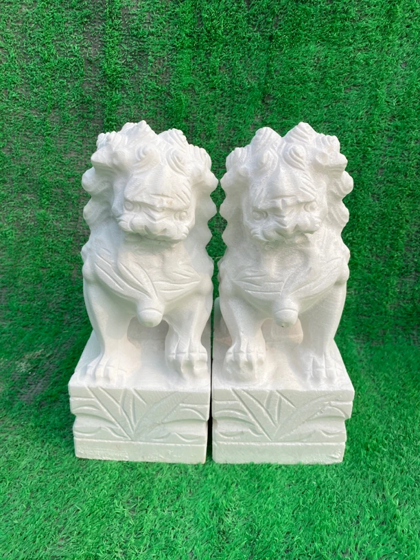 高30公分墓地忌祀专用石狮子，汉白玉石狮子，墓地忌祀摆件