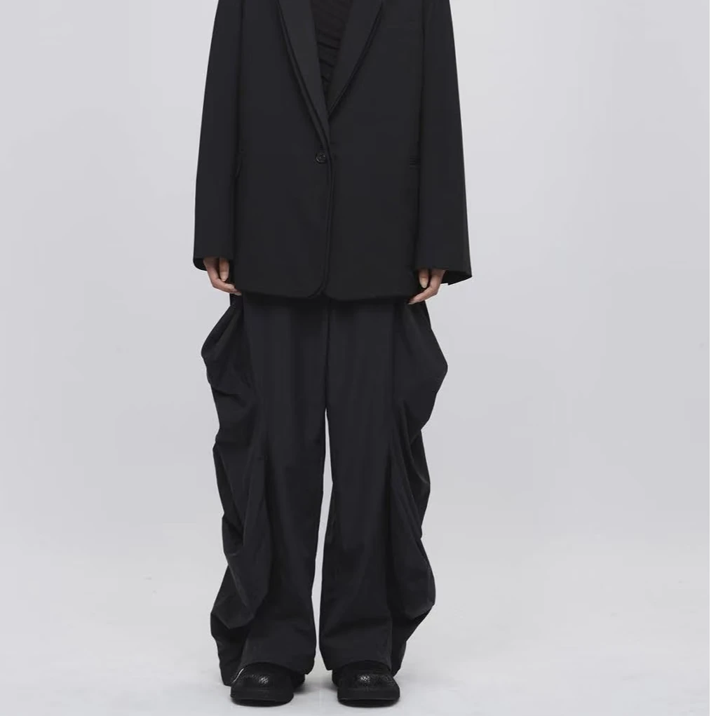 CORNER STONE 设计师品牌「output」松紧腰立体口袋工装裤