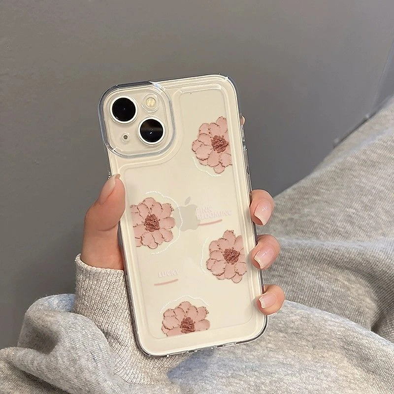 小碎花苹果14手机壳iPhone13promax硅胶11软壳7Plus女12全包X男6s