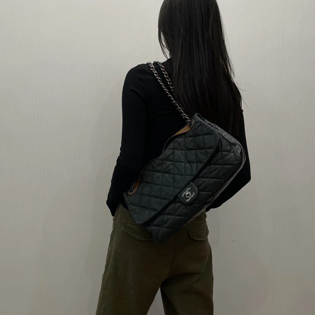 95新 Chanel/香奈儿 艾瑟尔奢品/孟买机场单肩包/4853