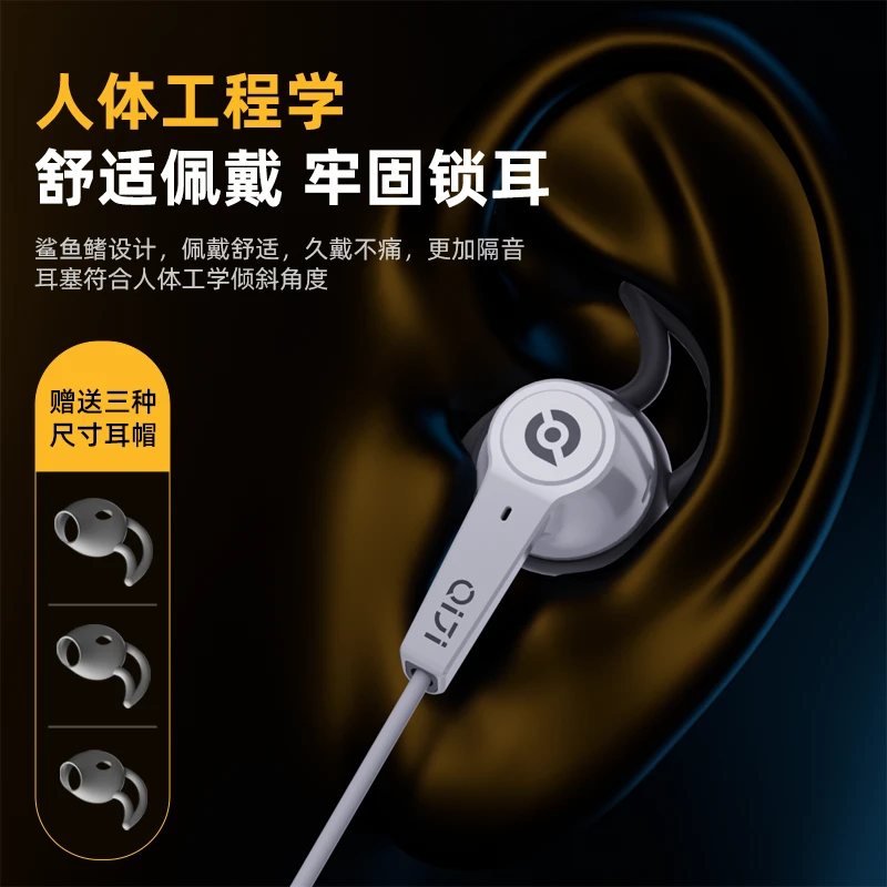 Piva派威S3电竞游戏调音耳机听声辨位吃鸡3.5mm半入耳式有线便捷