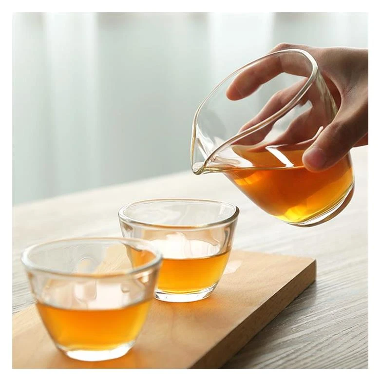 aderia日本进口石塚硝子透明公道杯加厚玻璃日式茶具公茶杯茶海