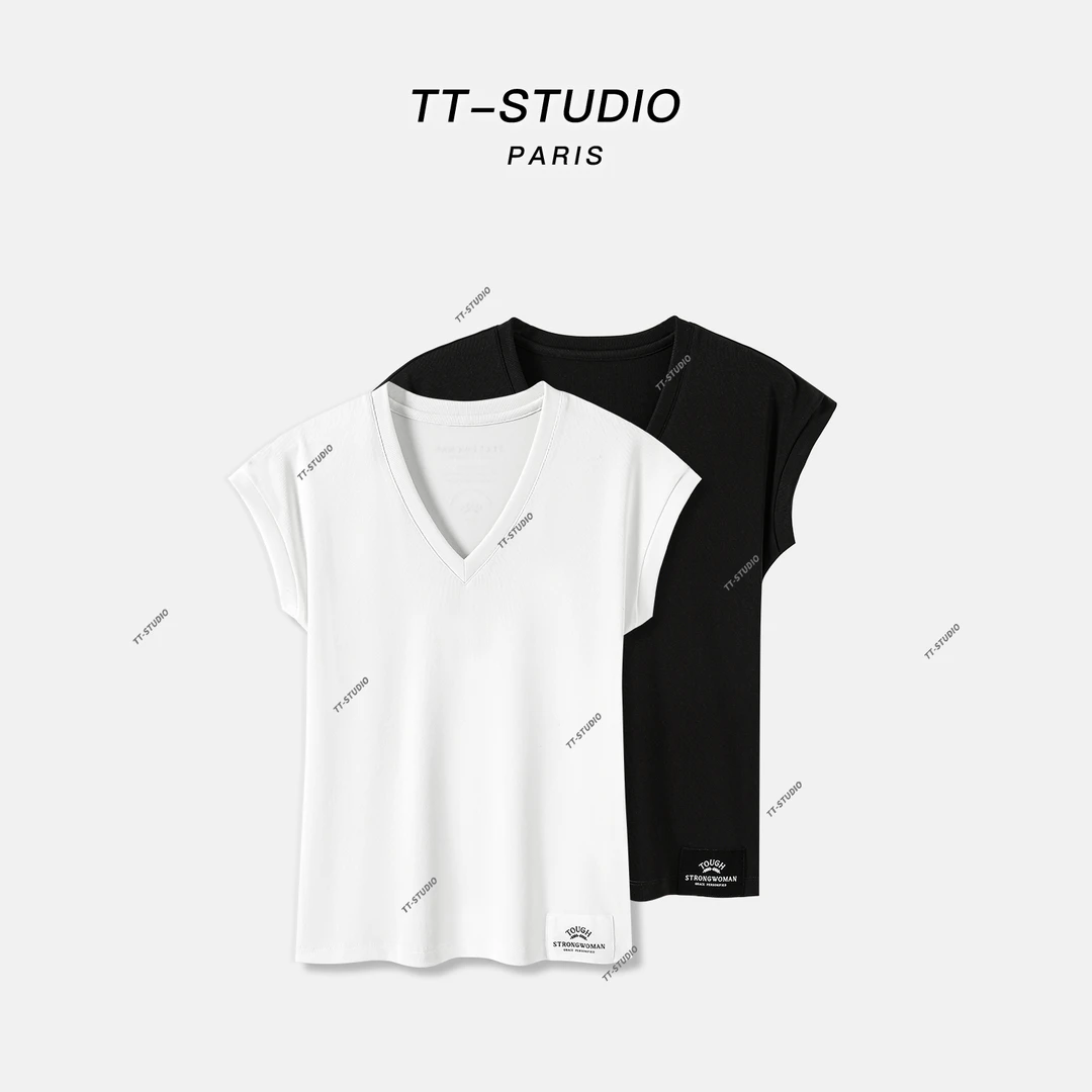 MCOMINILIVES「冰感T」莫代尔夏季新款冰凉纯色百搭短袖T恤TT-T0155