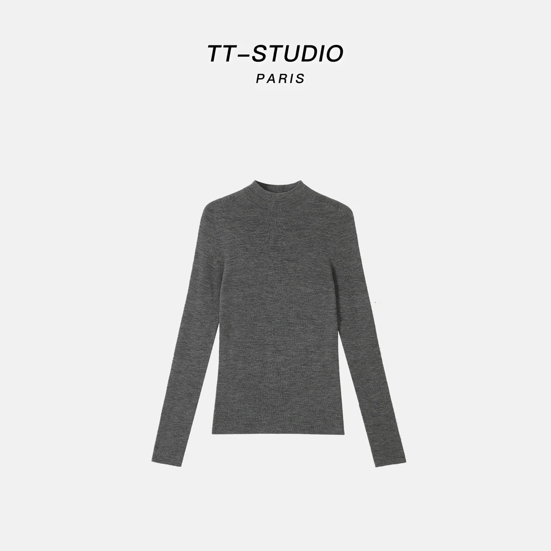 MCOMINILIVES「皮肤衣长袖」100%BY扬子纱羊毛无缝一体针织衫KY2425