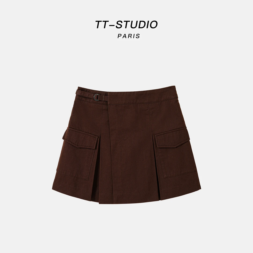 MCOMINILIVES「丝滑生巧」缪天丝棉轻奢老钱松弛短裤裙TT-S2408127