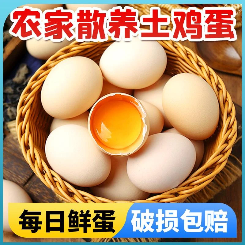 农家土鸡蛋散养新鲜草鸡蛋柴笨谷物整箱新鲜营养当日实惠老家农场