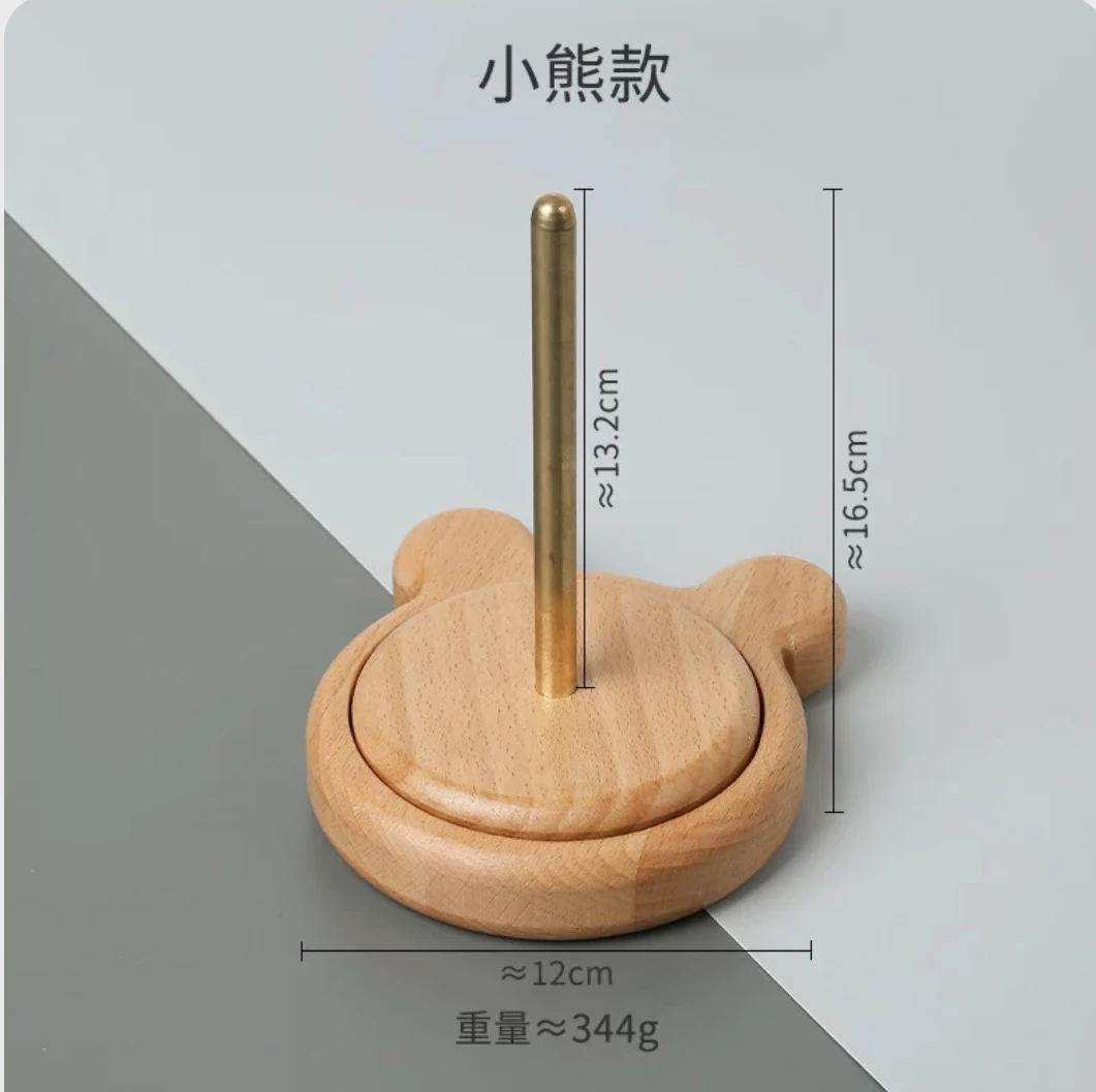 可旋转毛线转轴架家用毛线团手工编织工具木制可拆卸绕线轴架