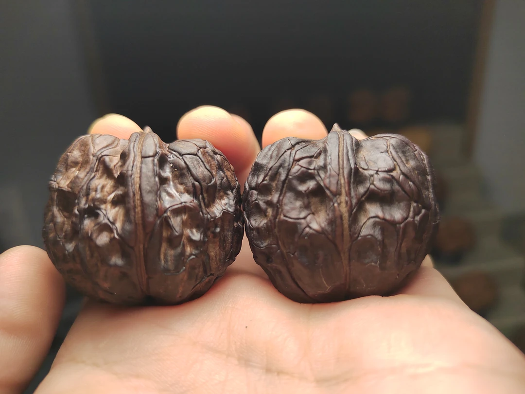 文玩核桃云铁莽纹虎头37尺