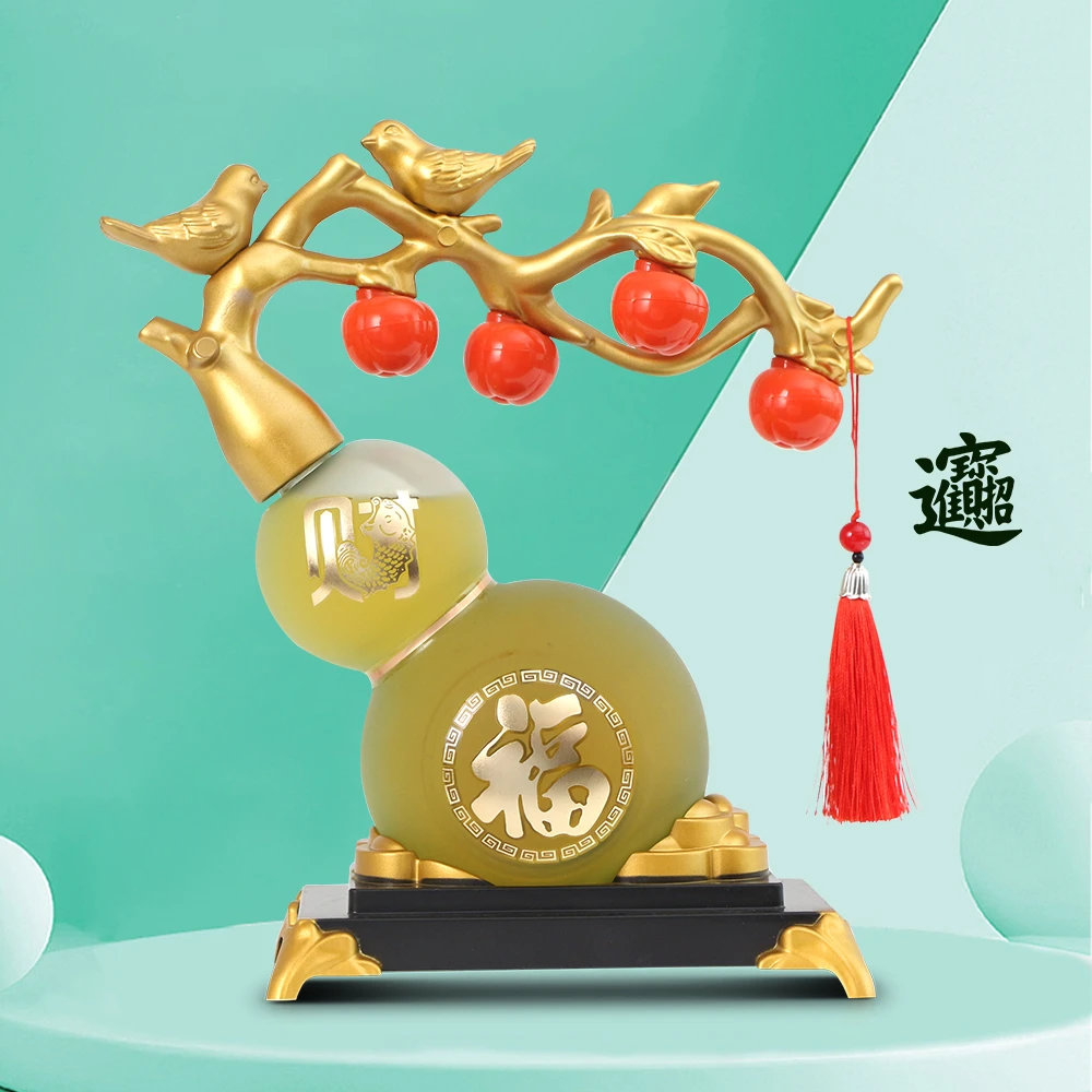 杏商山西清香型福禄聚财葫芦礼盒酒45度600ml*1瓶