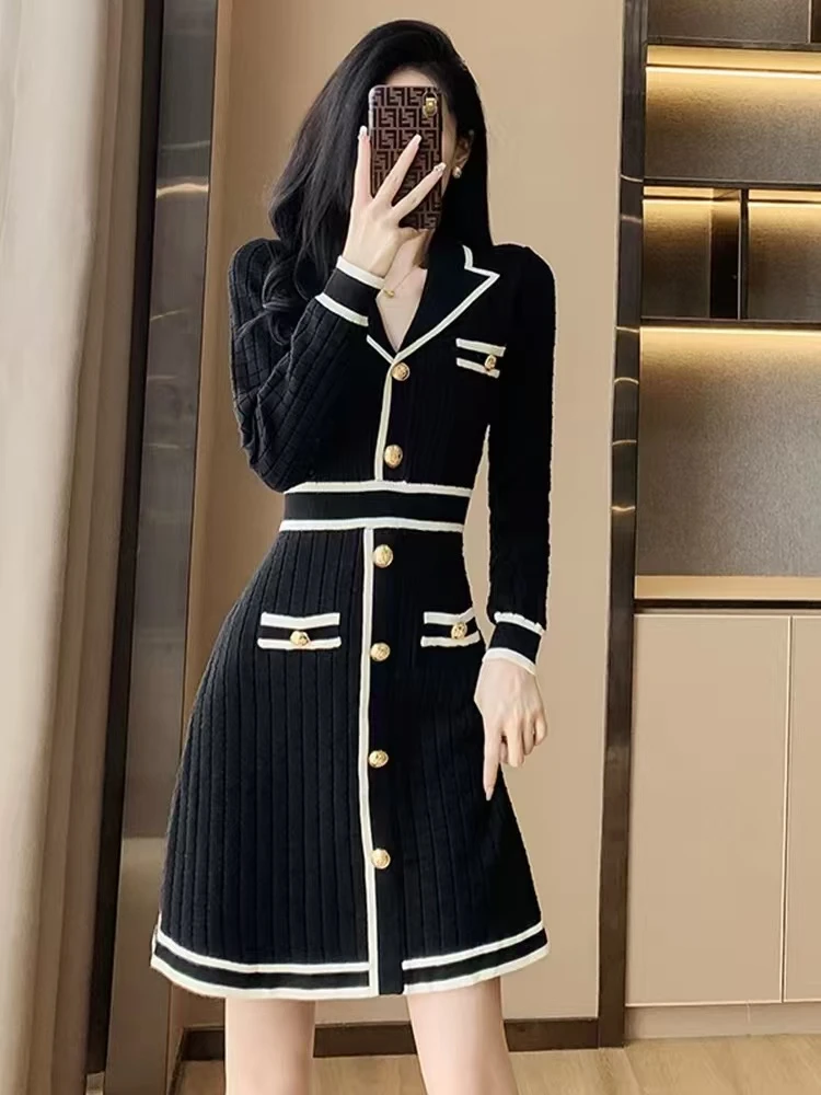 （1801-1900）【直播间内下单】中长款韩版毛衣连衣裙