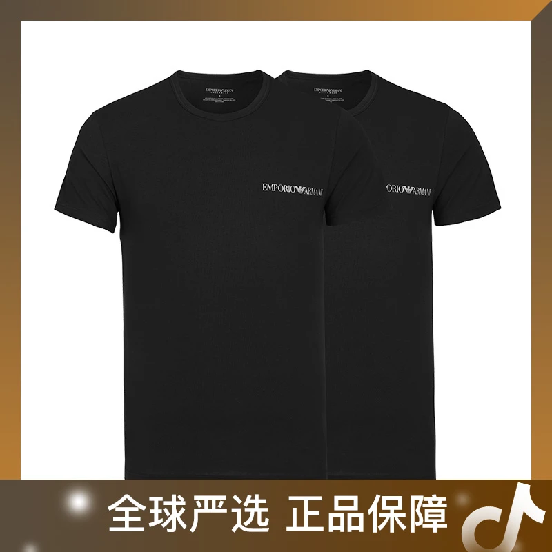 Emporio Armani/安普里奥·阿玛尼男款夏季圆领透气休闲t恤11431