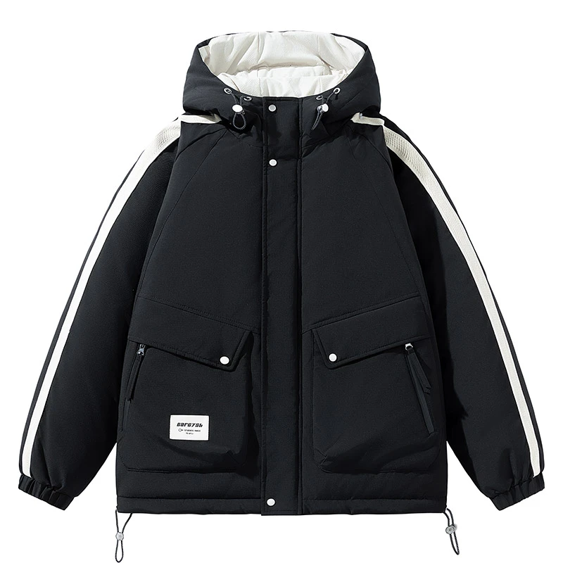连帽羽绒服外套男士冬季2024新款保暖时尚休闲羽绒服潮流冬装外套