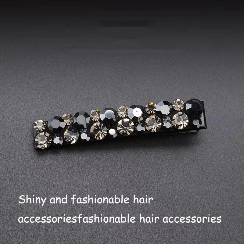 轻奢水钻侧边夹高级感气质刘海夹韩国简约气质碎发卡简约百搭发夹