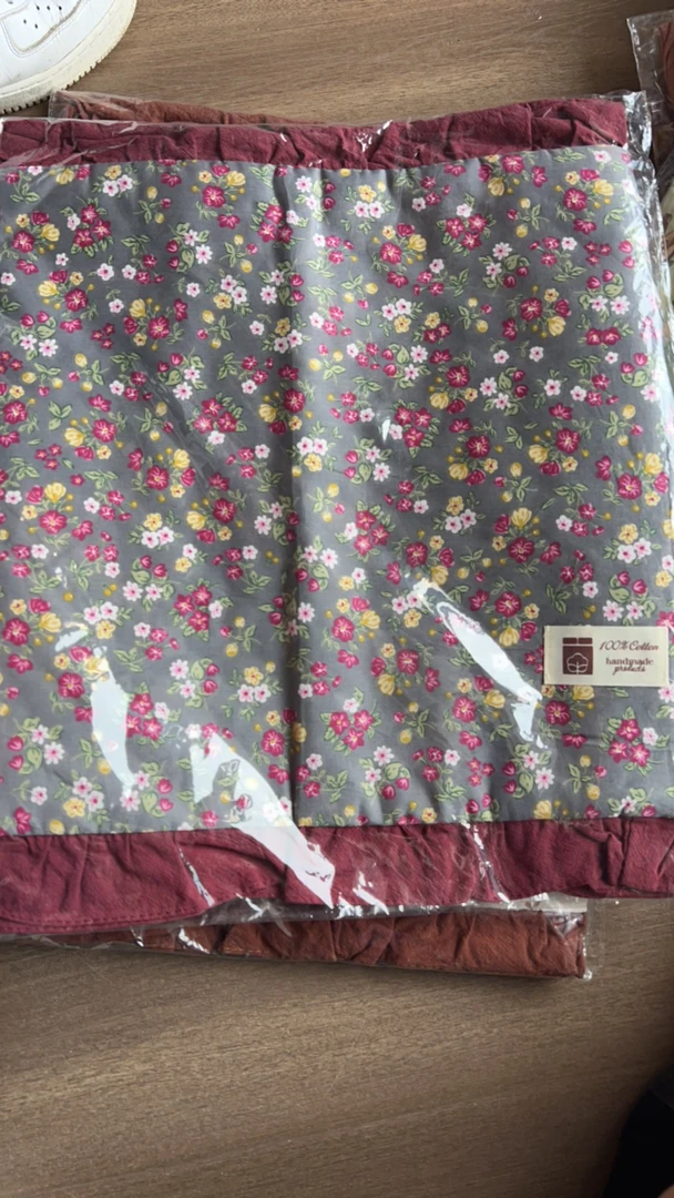 全棉花边印花中号枕套