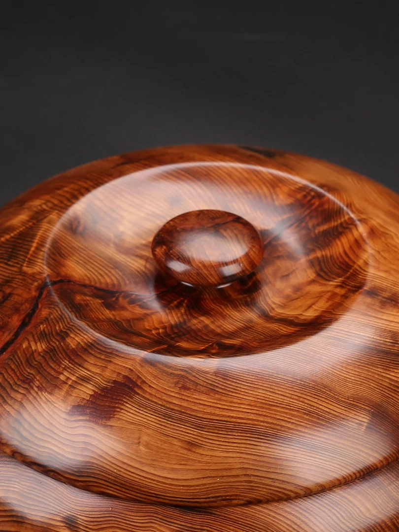 日本屋久杉大师川下幸德作品《流光》收纳罐藏品围棋棋具周边