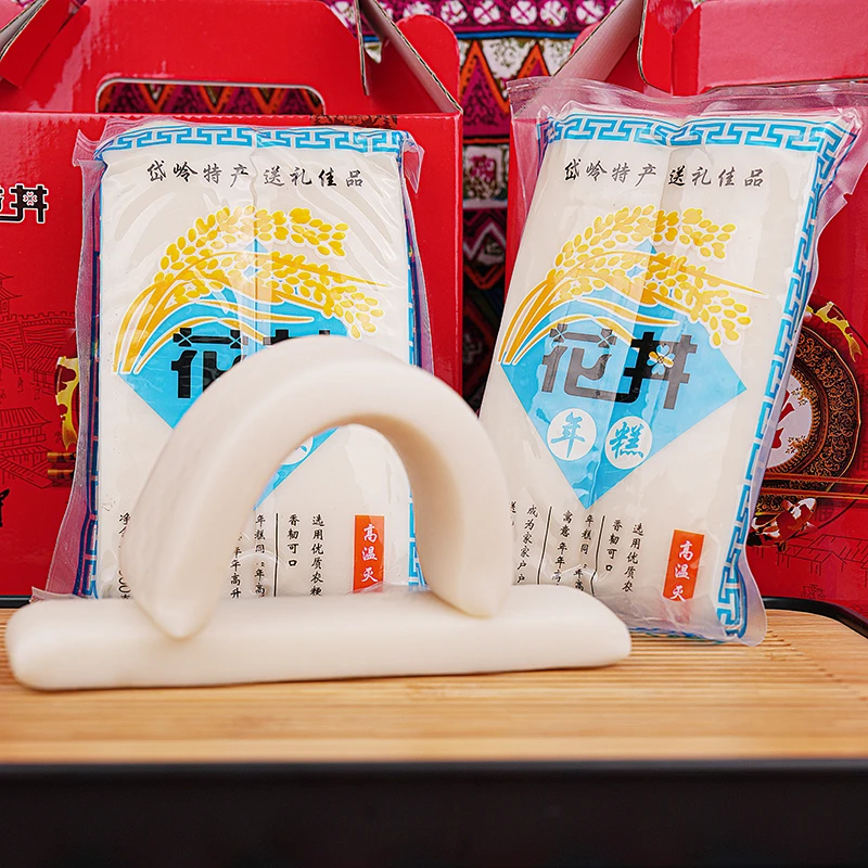 温州特色真空白年糕有嚼劲火锅年糕Q弹白年糕高温真空营养美味