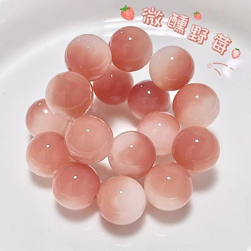 微醺野莓菩提子手串学生绕指柔盘玩文玩天然菩提根盘玩佛珠女手串