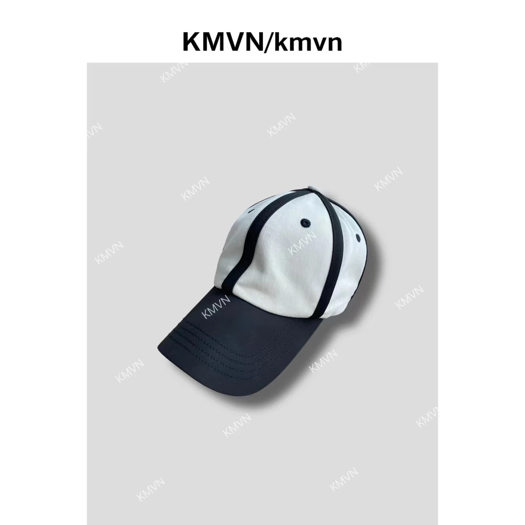 kmvn/kmvn黑白拼色潮流百搭鸭舌帽四季休闲帽