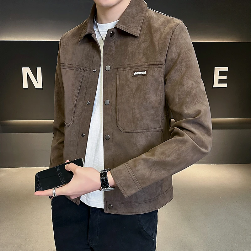 外套男春秋2024新款潮牌休闲男装轻奢潮流高级感百搭痞帅男士夹克