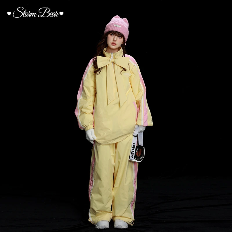 Storm Bear 滑雪服女3L单板雪服2025款雪裤滑雪衣加绒设计感