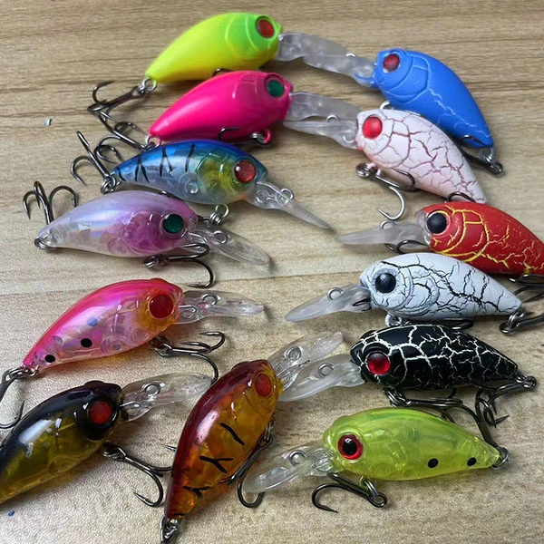 （拍满8只包邮）微物米诺饵微物翘嘴鲈鱼响珠4g/5cm缓沉小米诺