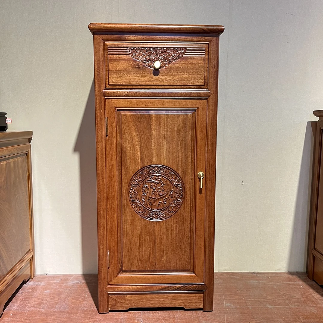 【清瑞香樟木】香樟木矮柜新料收纳柜雕花卧室中式储物玄关柜子客厅