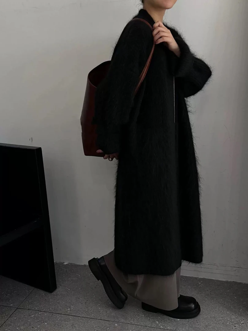 长款毛衣女温柔慵懒风浴袍款轻奢外套