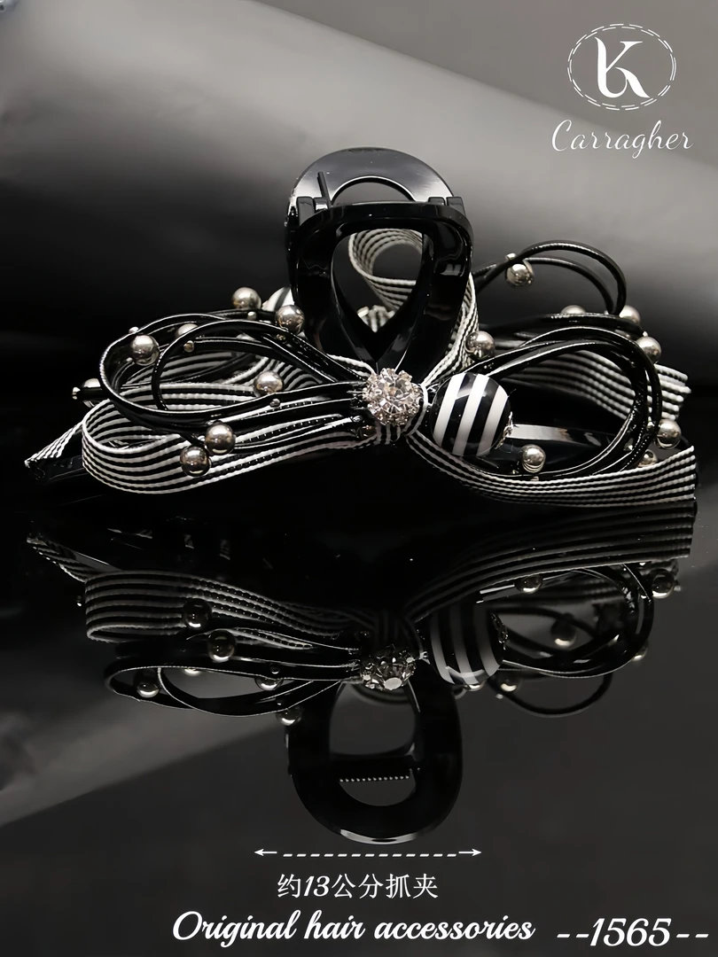 1181抓夹13公分左右卡拉格原创饰品气质轻奢时尚百搭小抓夹黑色