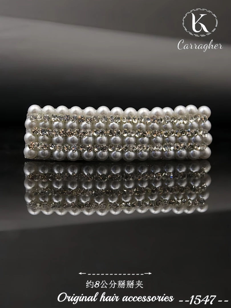 1547卡拉格原创设计款掰掰夹发夹气质轻奢时尚百搭手工