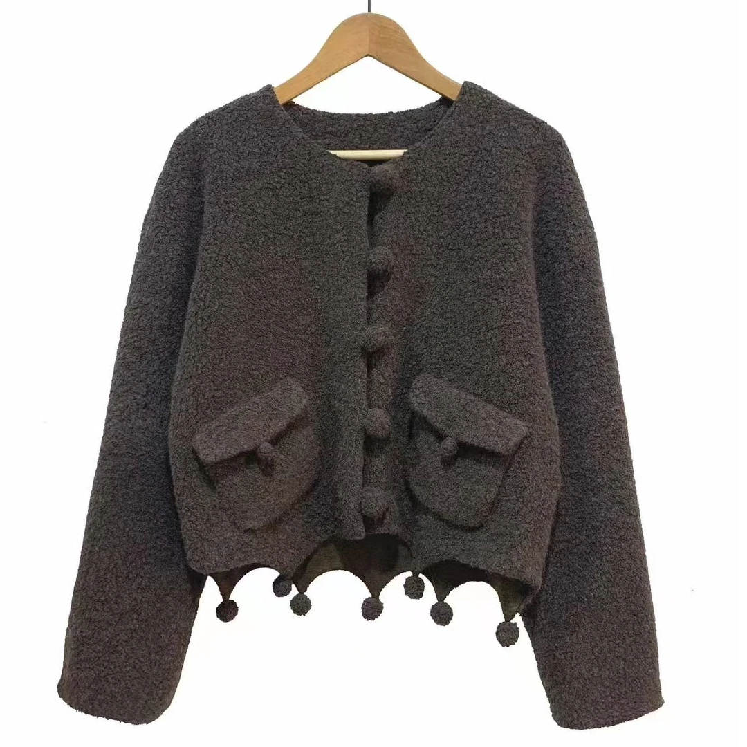 西子分享 Z24FW4003 左岸迷香 羊毛混纺时尚休闲【外套】