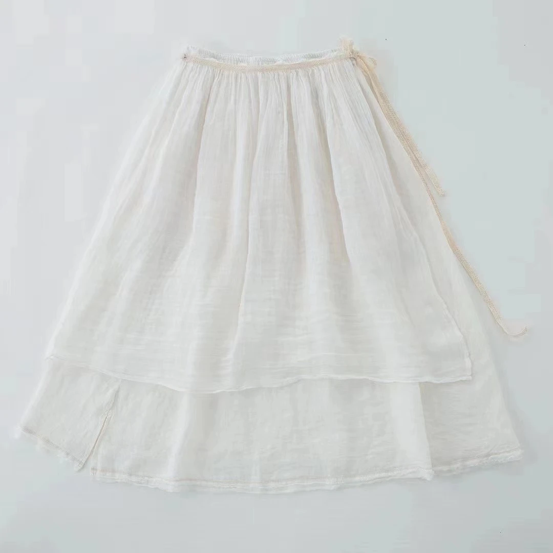 西子分享Q235-1 垒土 假两件亚麻【半裙】