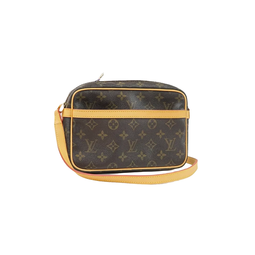 99新 LouisVuitton/路易威登 lv老花23单层横版相机单肩斜挎包