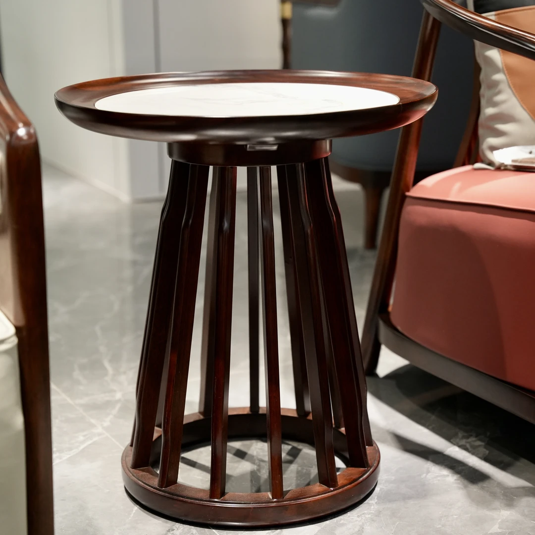 新中式实木岩板角几边几客厅沙发几创意家用简约