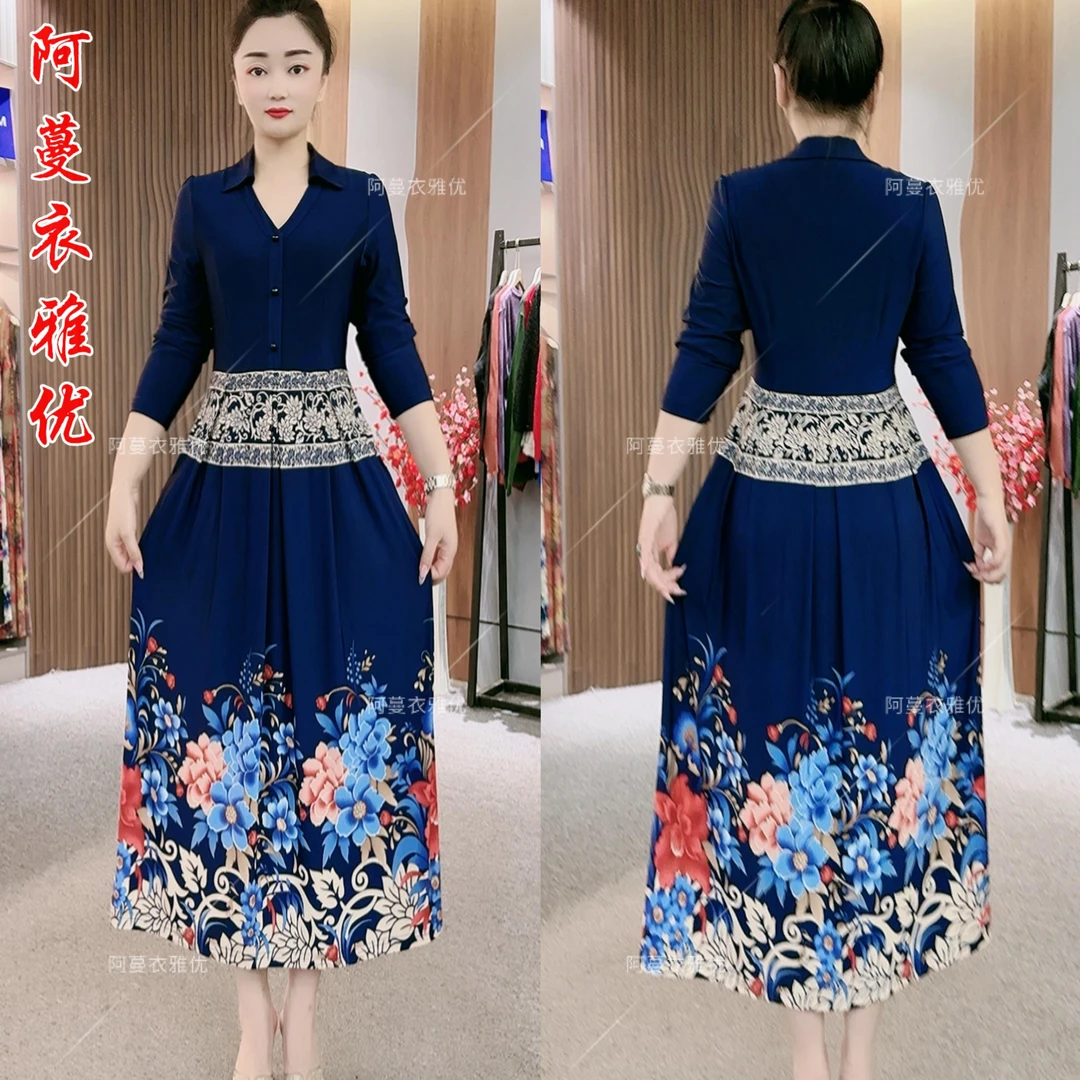 【衣雅推荐】1054-1091#春季新款休闲女装遮肉显瘦穿搭中长款连衣裙