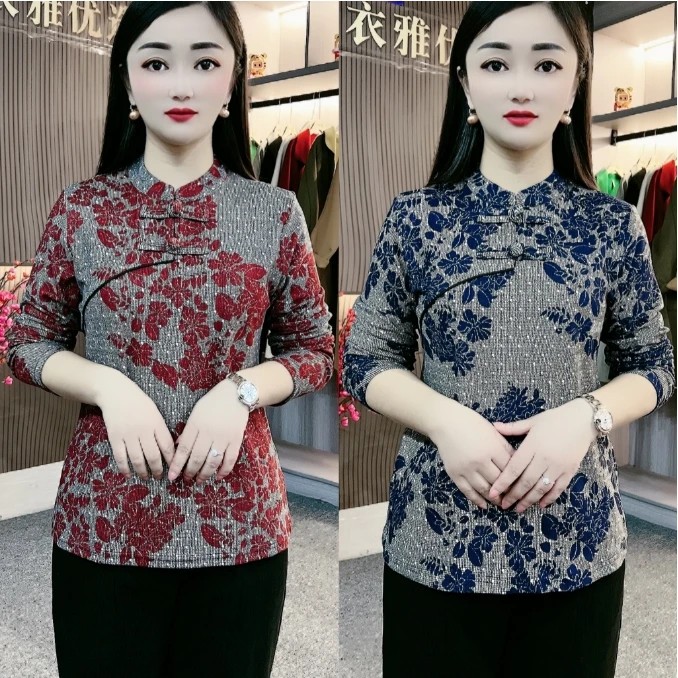 【衣雅严选】3411-661秋季新品显瘦洋气盘扣小衫上衣