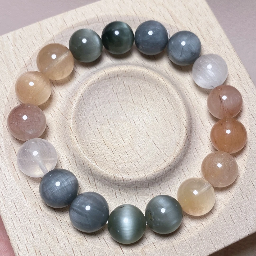 天然水晶手链5-50直播间水晶手串 镶嵌单圈 手镯 DIY水晶配件