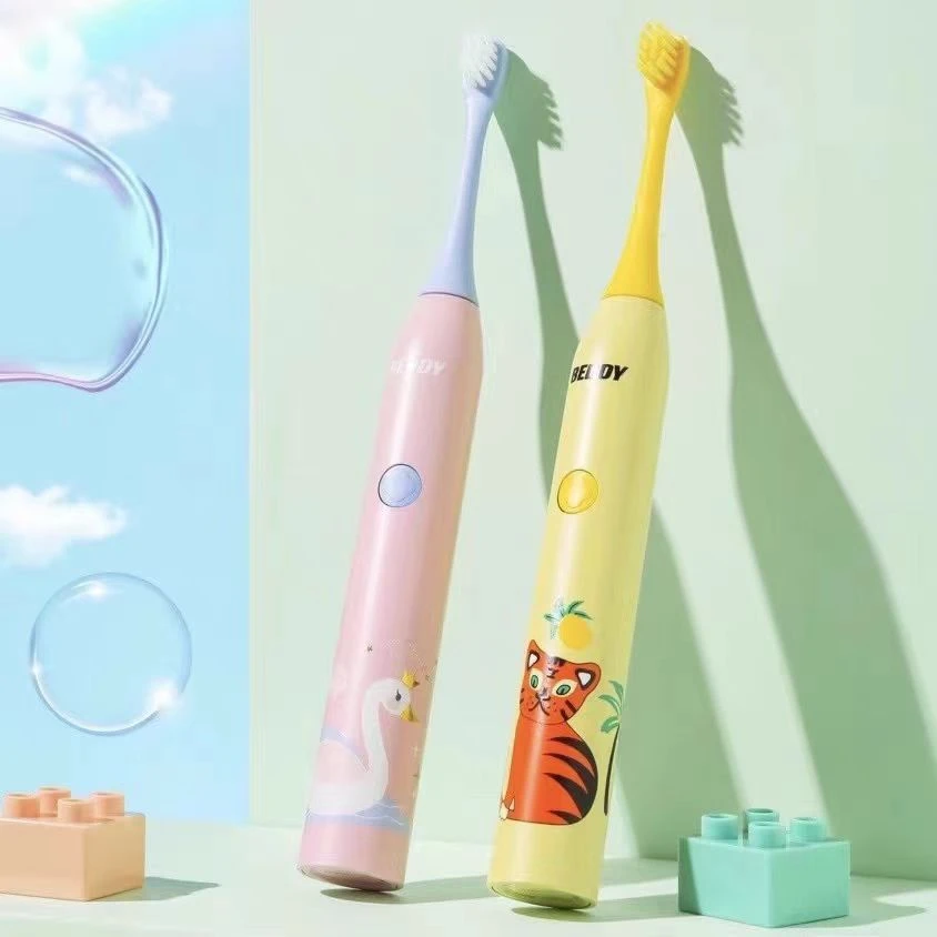 杯具熊电动牙刷儿童充电全自动软毛高频声波