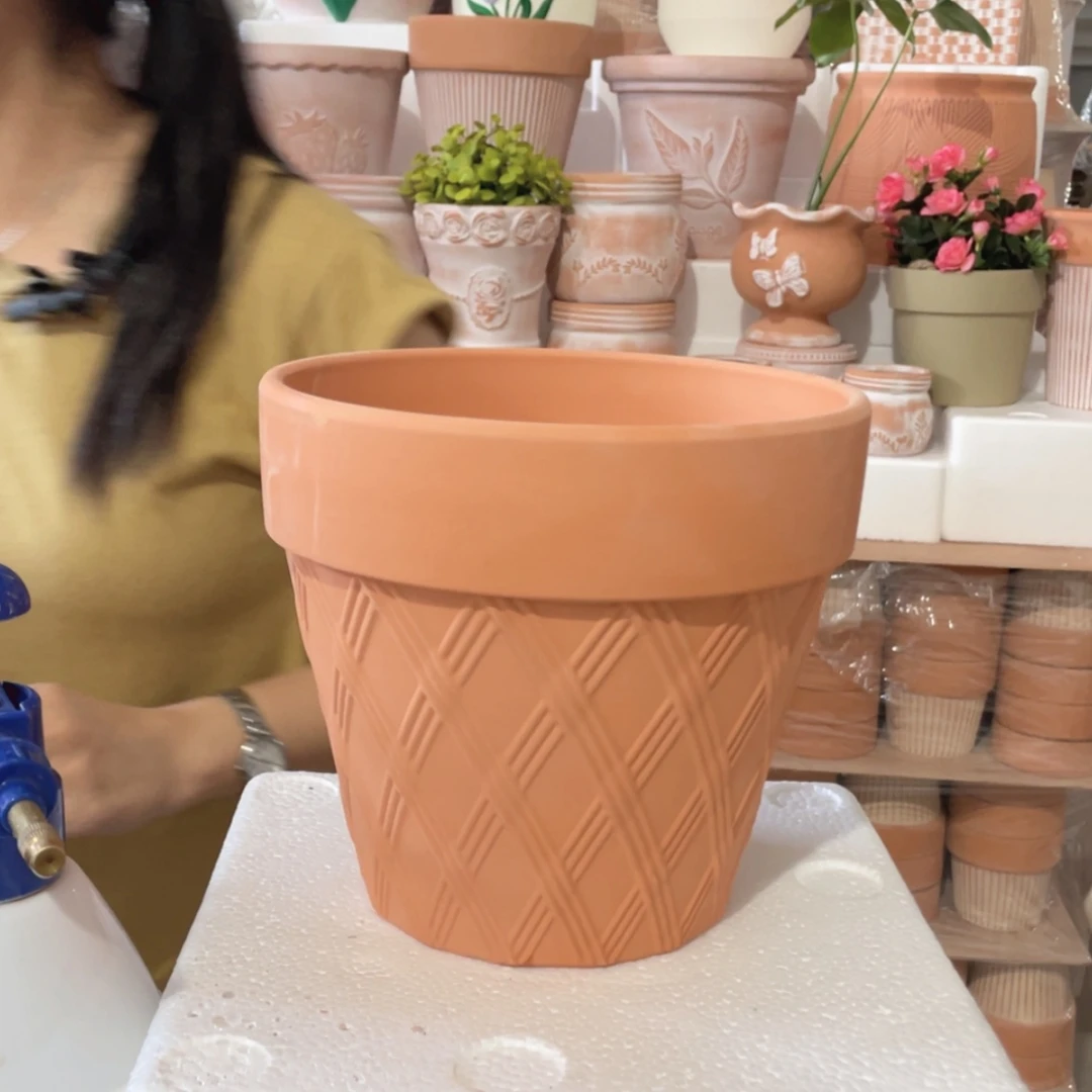 【闪购商品】红陶20CM(含)-50CM(不含)经典菱形红陶20-18