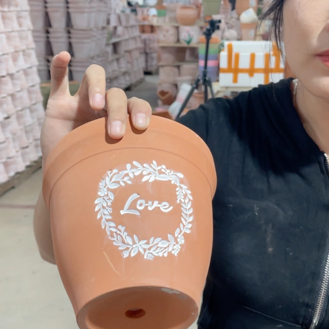 【闪购商品】红陶20CM以下复古花环16-14